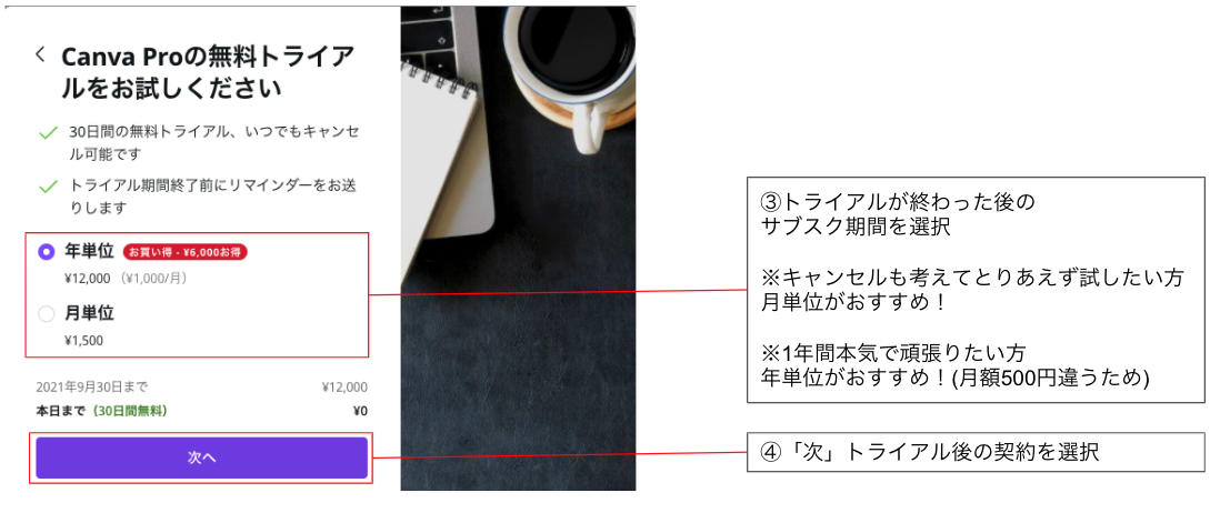 Canva共通登録方法3